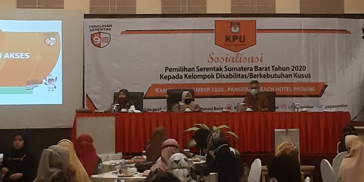 KPU Sosialisasi Pemilihan Serentak Sumatera Barat Tahun 2020 Kepada Kelompok Disabilitas/Kebutuhan Kusus