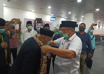 Sekda Sumbar Alwis Sambut Khafilah MTQ di BIM Sesuai Protokol Kesehatan
