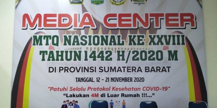 Humas Sediakan Media Center MTQ Nasional 2020 di Masjid Raya Sumatera Barat