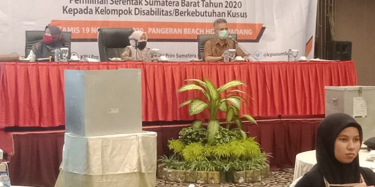 KPU Sumbar Sosialisasi Kepada Disabilitas, Ketua HWDI Elfi: Buktikan Kita Bisa