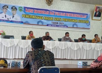Dinas Pemberdayaan Masyakarat Pasaman Laksanakan Rakor Bagi 37 Wali Nagari