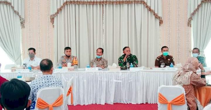 Pemkab Pasaman Bersama TNI-Polri dan Kejaksaan Gelar Rapat Teknis Satgas Penanganan Covid-19