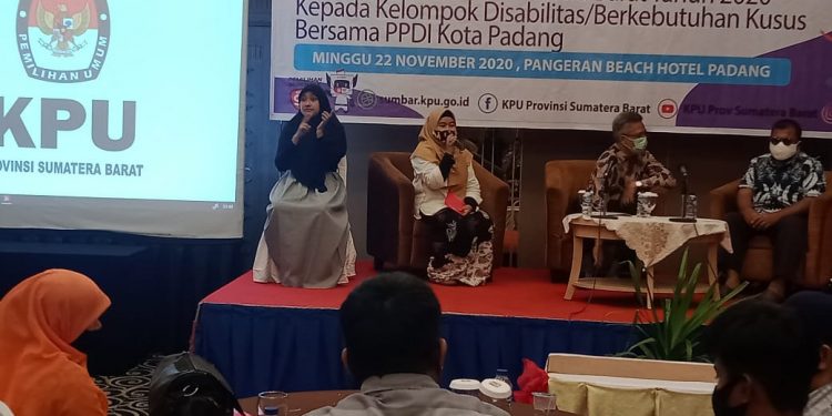 KPU Sumbar Sosialisasi Secara Masiv Kepada Pemilih Disabilitas