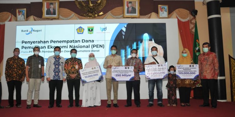 Terima Dana PEN Rp250 Miliar, Gubernur Harap Perekonomian Sumbar Bisa Bangkit