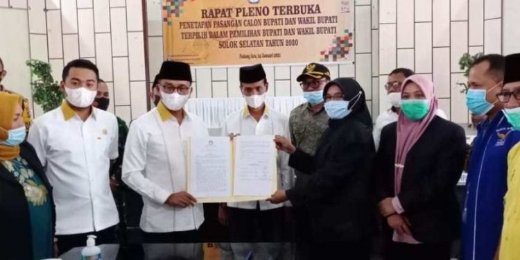 KPU: Khairunnas – Yulian Efi Bupati dan Wakil Bupati Solsel Terpilih
