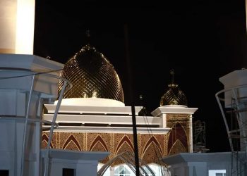 Progres Pembangunan Masjid Terapung Capai 93 Persen