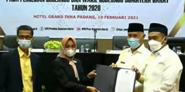 Sah, Wali Kota Padang Mahyeldi Jadi Gubernur Sumatera Barat Terpilih Periode 2021-2026