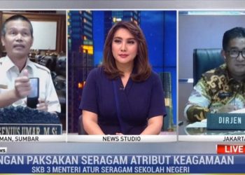 Walikota Pariaman Genius Umar Diwawancarai Tiga TV Nasional Soal SKB 3 Menteri