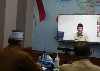 Plh Bupati Dharmasraya Adlisman Ikuti Rapat Virtual Bersama Pj Gubernur Sumbar