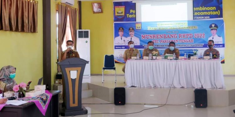 Untuk Percepatan Pemulihan Ekonomi, Pariaman Tengah Adakan Musrenbang RKPD 2022