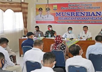 Camat Pariaman Selatan Suryadi Buka Musrenbang