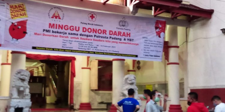 HBT dan Polresta Padang Gelar Donor Darah
