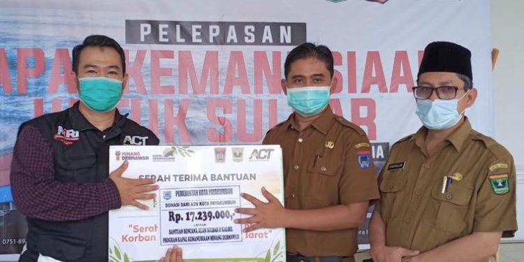 Pemko Payakumbuh Salurkan Bantuan Kepada Sulsel dan Kalbar