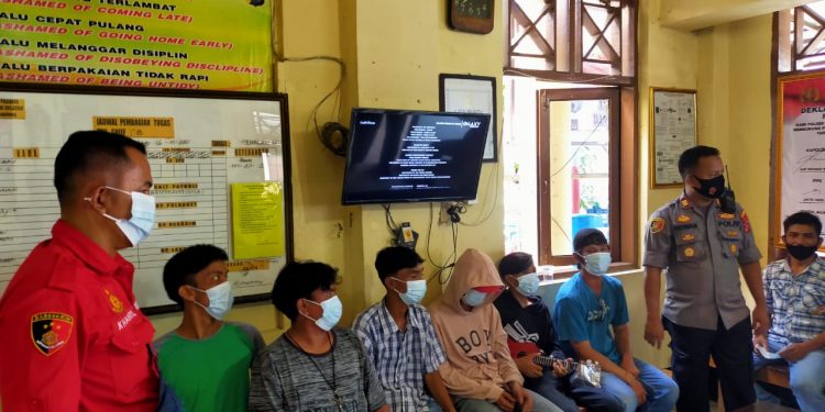 Acok Pungli, Delapan Orang Bagak Diamankan Polsek Padang Selatan