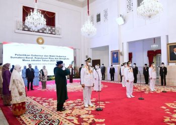 Presiden Jokowi Lantik Gubernur dan Wakil Gubernur Sumbar Terpilih  Masa Jabatan 2021- 2024