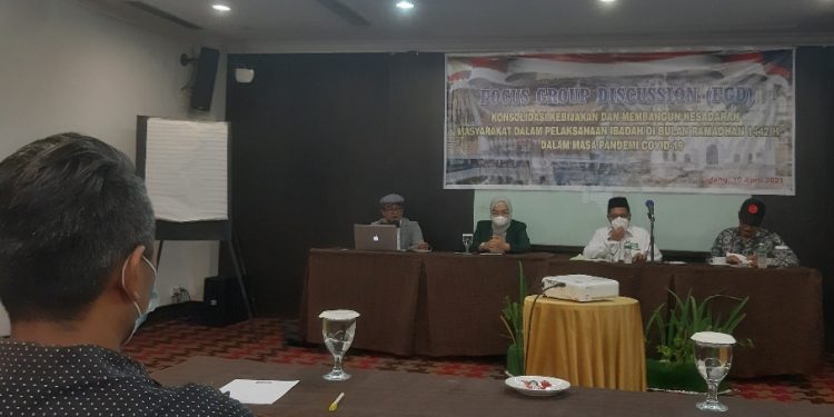FGD Konsolidasi Kebijakan dan Membangun Kesadaran Masyarakat Untuk Pelaksanaan Ibadah Ramadhan 1442 H Masa Pandemi Covid-19