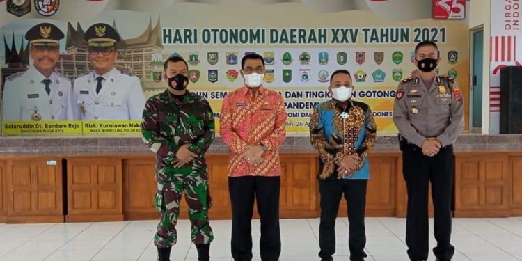 Peringatan Hari Otonomi Daerah ke XXV Tahun 2021 di Lima Puluh Kota Digelar Virtual