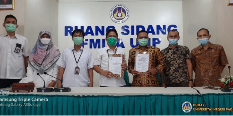 Penandatanganan MoA BPS Sumbar Dengan FMIPA UNP