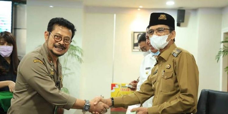 Bupati Safaruddin Temui Menteri Pertanian Syahrul Yasin Limpo
