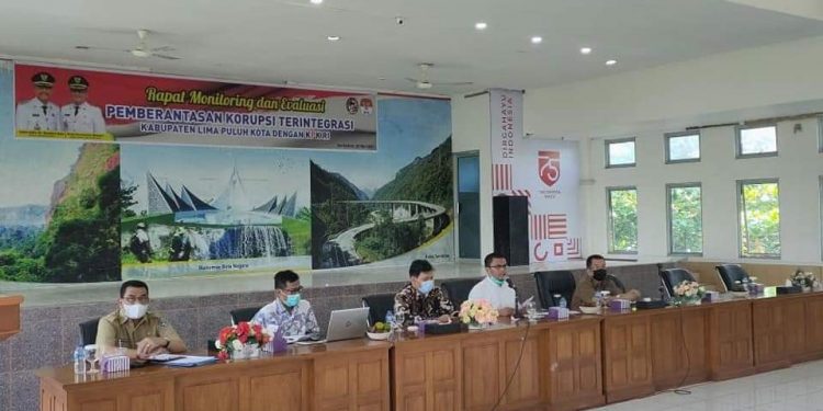 Wabup Lima Puluh Kota Monitoring dan Evaluasi Pemberantasan Korupsi Terintegrasi