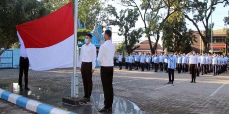 Setelah Vakum 1,5 Tahun, Perumda Air Minum Kota Padang Kembali Gelar Upacara Bendera