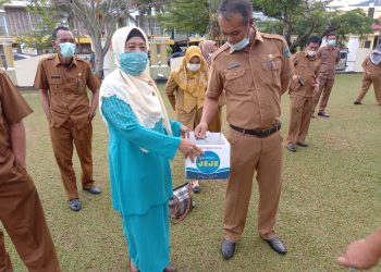 Keren, Tim PKK dan GOW Pesisir Selatan Galang Dana Untuk Palestina