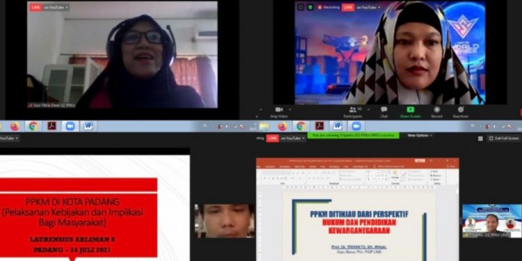 Ikatan Alumni Magister PPKn FIS UNP Sukses Gelar Webinar Nasional