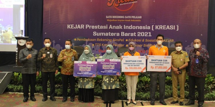 KREASI Sumatera Barat 2021 Satu Rekening Satu Pelajar, Wujudkan Impian Anak Indonesia