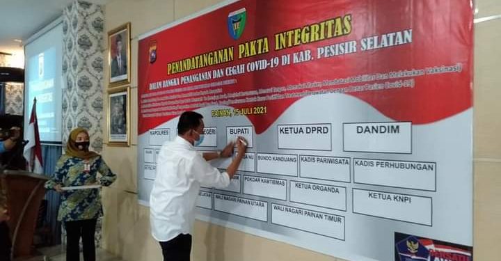 Penandatanganan Fakta Integritas Penanganan Covid 19