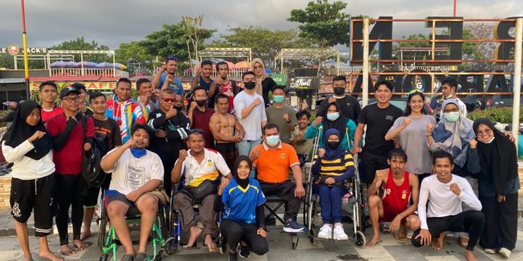 Dikunjungi Pemuda Gebu Minang, Atlet Disabilitas Sumbar Jadi Senang
