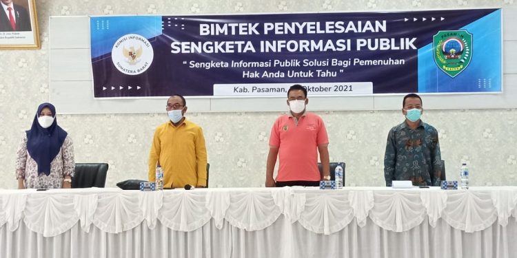 KI Sumbar Geber Bimtek Penyelesaian Sengketa Informasi di Pasaman