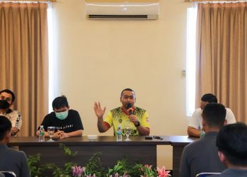 Audy Joinaldy Beri Semangat Bagi SPFC Dalam Laga Hidup Mati di Pekanbaru