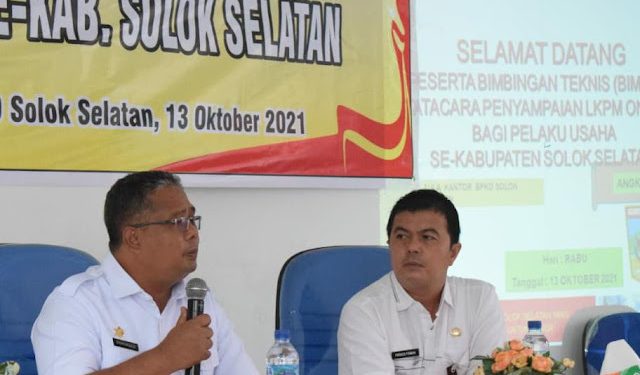 DPMPTSP Solok Selatan Gelar Bimtek LKPM Online Perizinan Berusaha