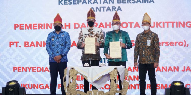 Pemko Bukittinggi dan BNI Tandatangani Kesepakatan Bersama