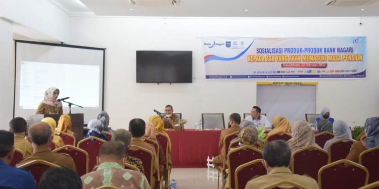 Sekretaris Daerah Sawahlunto Buka Sosialisasi Produk Bank Nagari untuk ASN Akan Pensiun