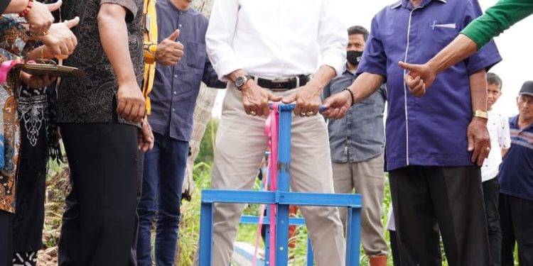 Bupati Safaruddin Resmikan Irigasi Batang Lampasi Pasok Air untuk 500 Ha Lahan