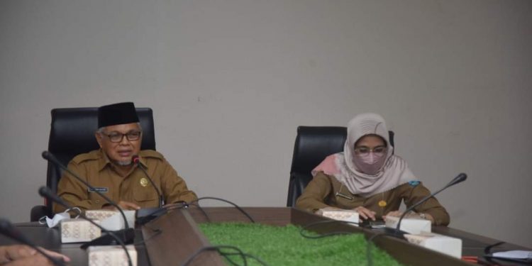 Wakil Wali Kota Zohirin Pimpin Rapat Penambahan Prodi Sekaligus Sosialisasi Penerimaan Mahasiswa Baru PSDKU UNP di Sawahlunto