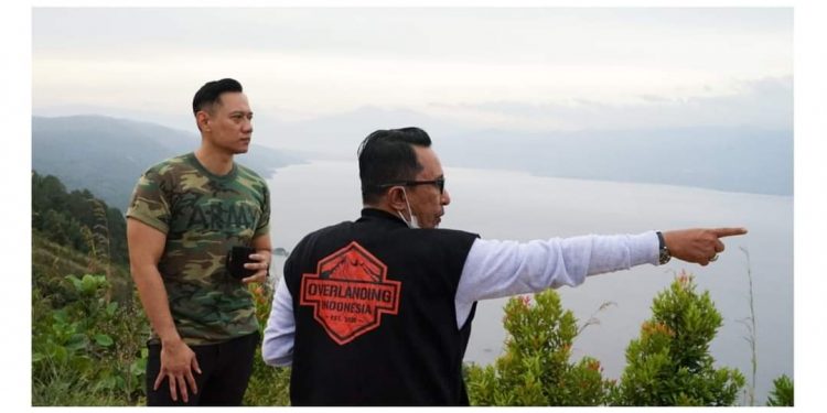 Nikmati Pesona Singkarak Sembari Olah Raga Pagi, AHY Puncak Aua Sarumpun Luar Biasa