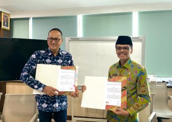 Bupati Safaruddin Lakukan MoU Smart City Limapuluhkota Dikawal Kemkominfo