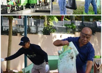 Peringati Hari Bumi, Pemko dan Novotel Gelar Aksi Bersih Sampah Plastik Dalam Kota