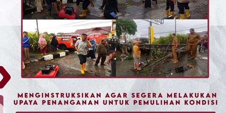 Gercep Walikota Erman Safar Atasi Banjir