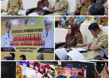 Nominasi Kota Layak Anak 2022, Bukittinggi Ikuti Verifikasi Lapangan Hybrid Evaluasi KLA