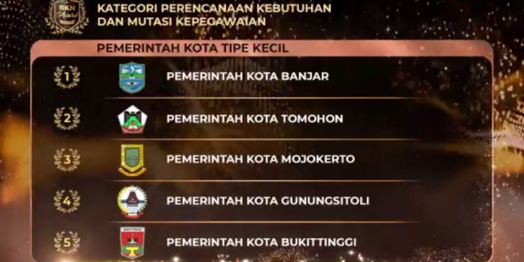 Pemko Bukittinggi Raih BKN Award untuk 2 Kategori Tingkat Nasional