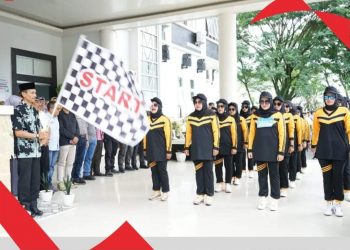 Wabup Solsel Lepas Gerak Jalan Hari