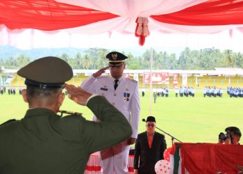Upacara Bendera Peringatan Kemerdekaan Republik Indonesia ke-77 di Kabupaten Sijunjung Berlangsung Khidmat