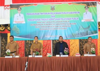 Wakil Bupati Sijunjung Kukuhkan Tim Forum Pelayanan Publik Kabupaten Sijunjung Tahun 2022