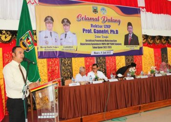 Bupati dan Wabup Sijunjung Hadiri Sosialisasi Penerimaan Mahasiswa Baru Departemen Agroindustri FMIPA-UNP PSDKU
