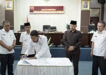 Pemkab Solsel dan DPRD Teken Nota Kesepakatan Bersama Perubahan KUA-PPAS TA 2022
