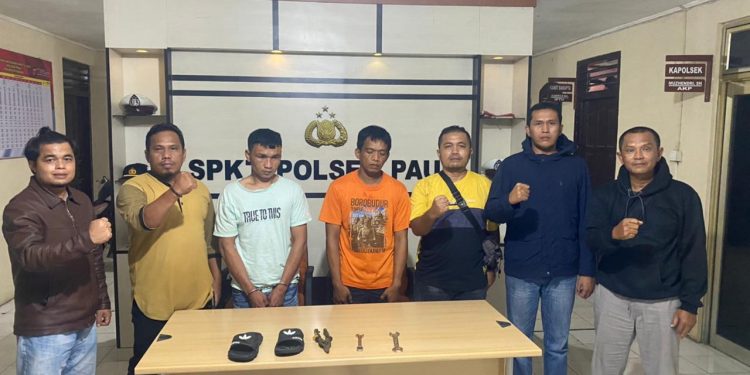 Polsek Pauh Ringkus 2 Pelaku ‘Pancilok’ Sendal Jepit
