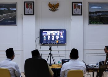 Bupati Rusma Yul Anwar Sapa Jamaah Haji Secara Virtual di Tanah Suci Mekkah